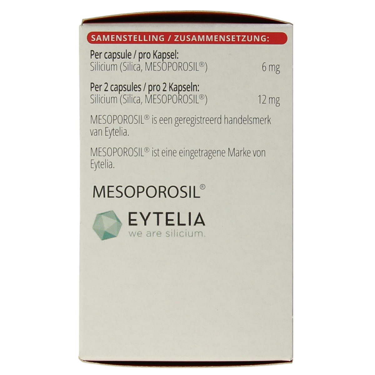 Vitals Silicium MP 100 Capsules