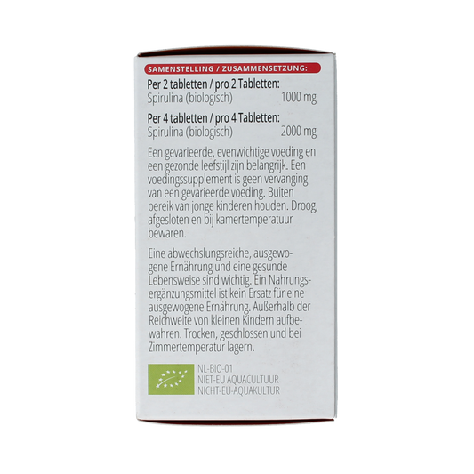 Vitals Spirulina 500mg bio 180.00 Tabletten