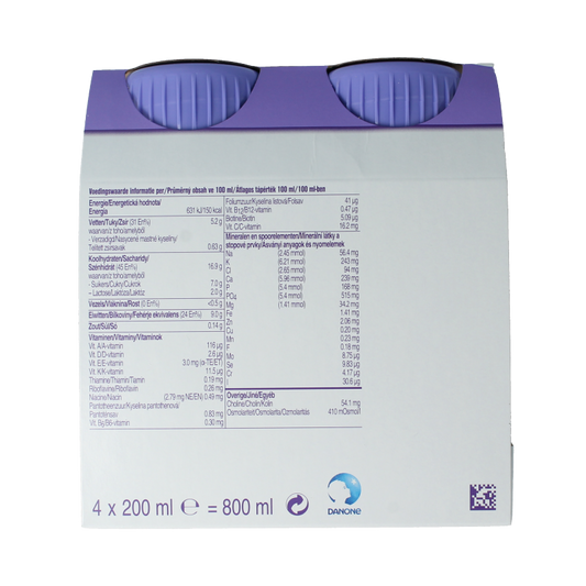 Nutridrink Protein chocola 200ml 4 Stuks