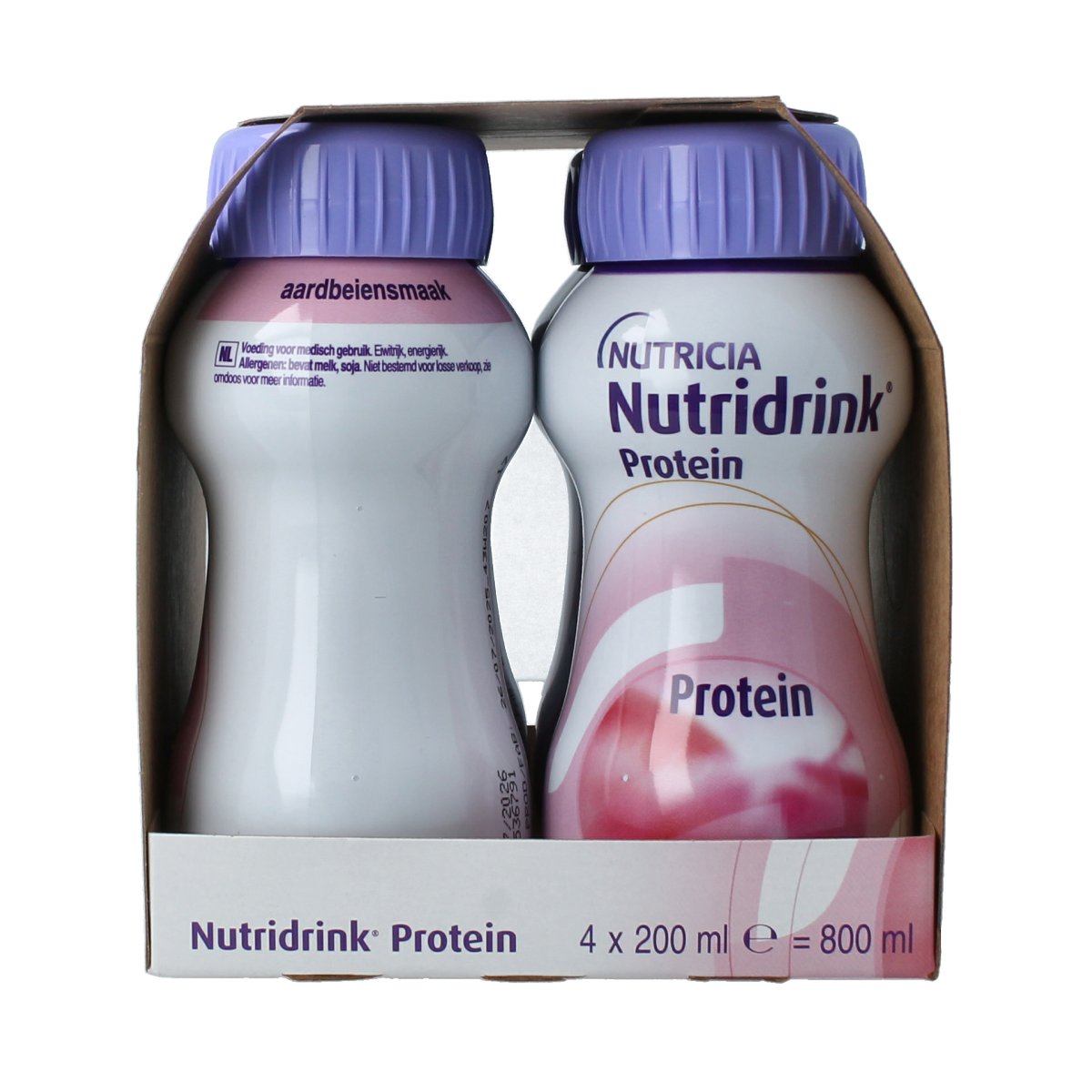 Nutridrink Protein aardbei 200ml 4.00 Stuks