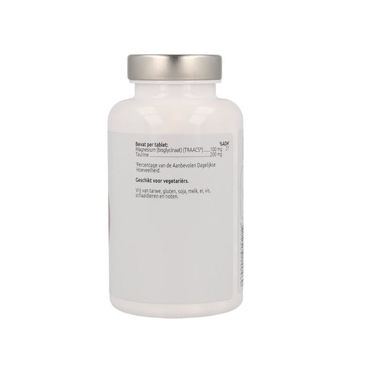 VitOrtho Magnesium bisglycinaat 100 mg en taurine 200 mg 100.00 Tabletten