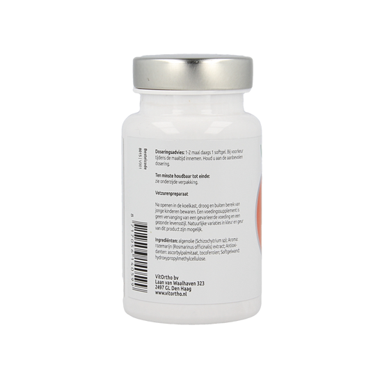 VitOrtho Omega-3 algenolie EPA 75mg DHA 150mg vegan 60 Vegetarische capsules