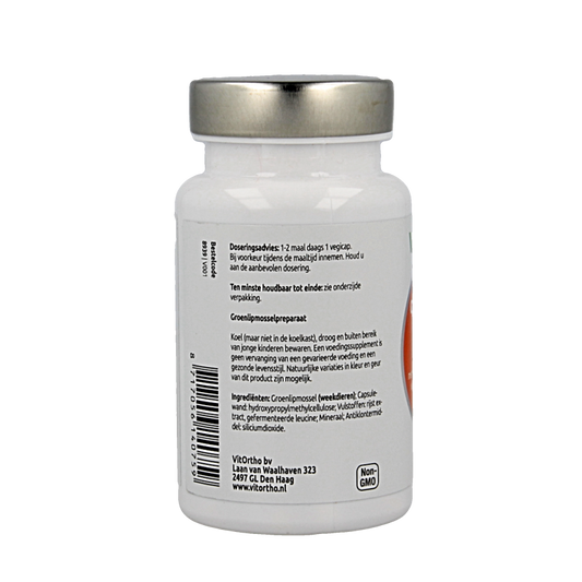 VitOrtho Groenlipmossel extract 500mg 60 Vegetarische capsules