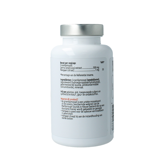 VitOrtho Groenlipmosselextract 500mg 120.00 Vegetarische capsules