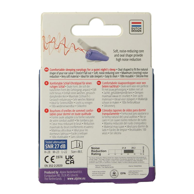 Alpine Sleepdeep earplugs 1 Paar