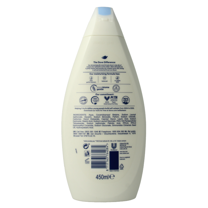 Dove Sensitive care nourishing douchecreme 400 Milliliter