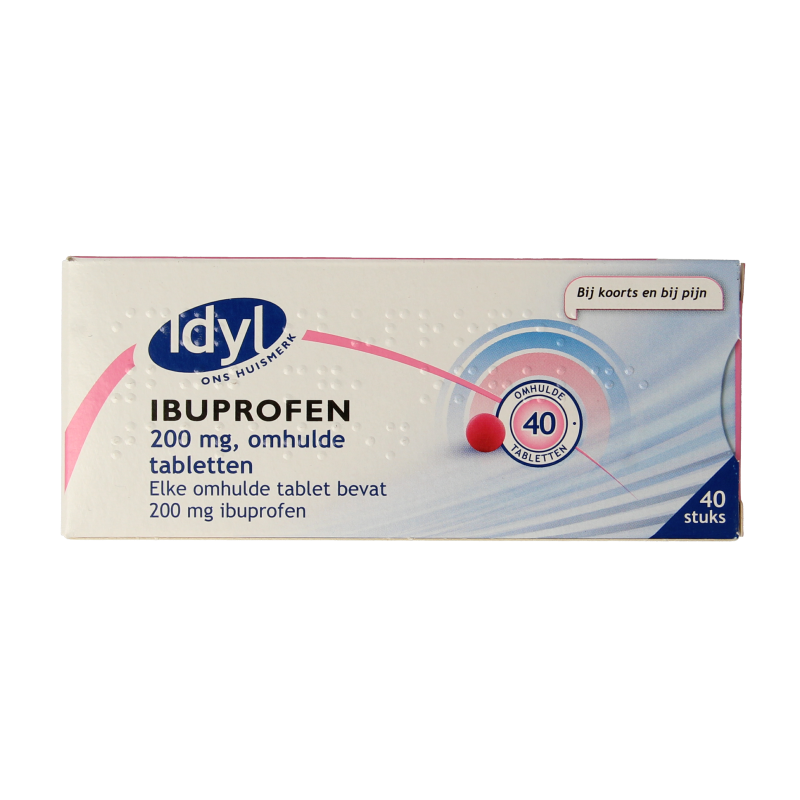 Idyl Ibuprofen 200mg suikervrij 40 Tabletten