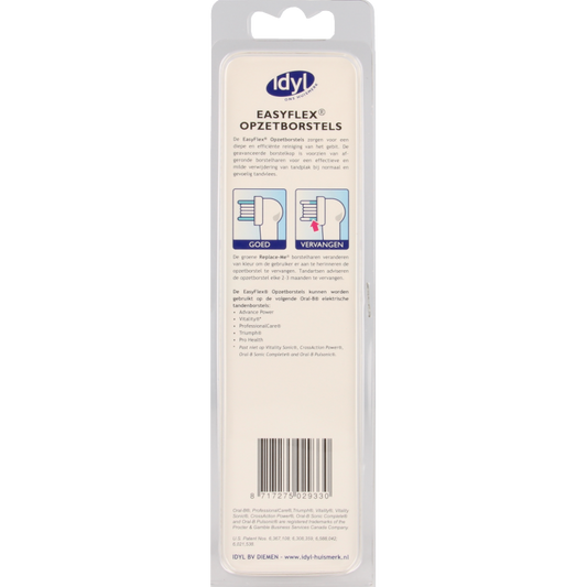 Idyl Opzetborstels easyflex 2 Stuks