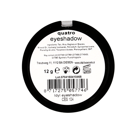 Idyl Eyeshadow quatro CES 104 grijs/bruin 1 Stuks