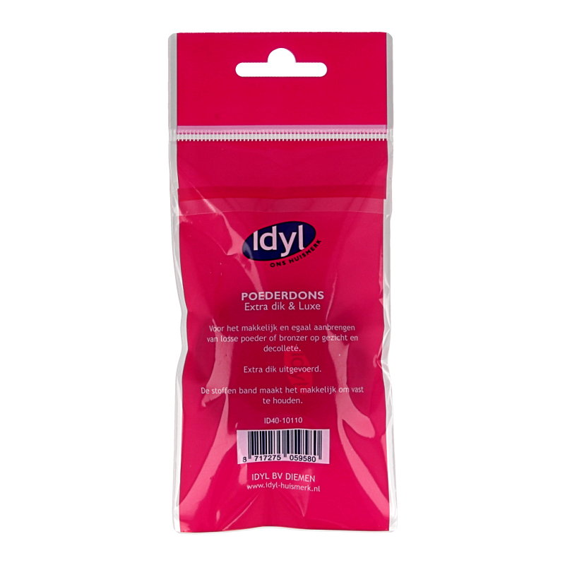 Idyl Poederdons zwart extra dik & luxe 1 Stuks