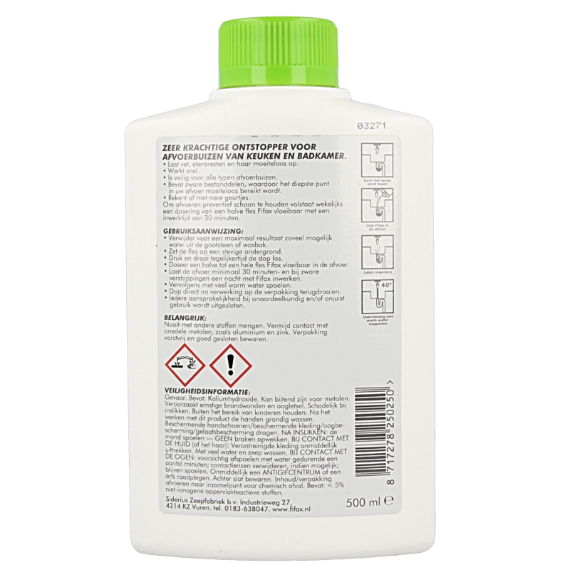 Fifax Keuken ontstopper groen 500 Milliliter