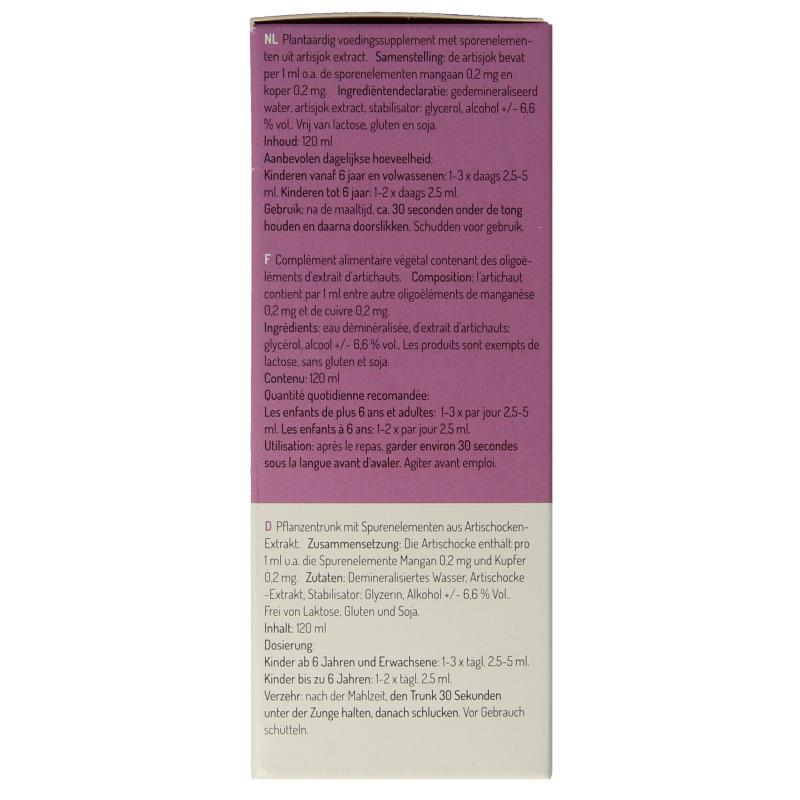 Oligoplant Cynara scolymus 120 Milliliter