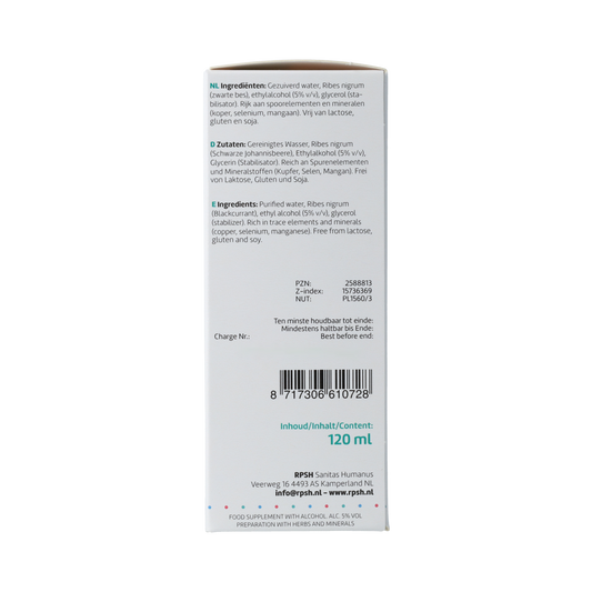 RPSH Oligo Ribes nigrum - Zwarte bes 120.00 Milliliter