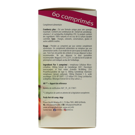 Activo Cranberry plus 60 Tabletten