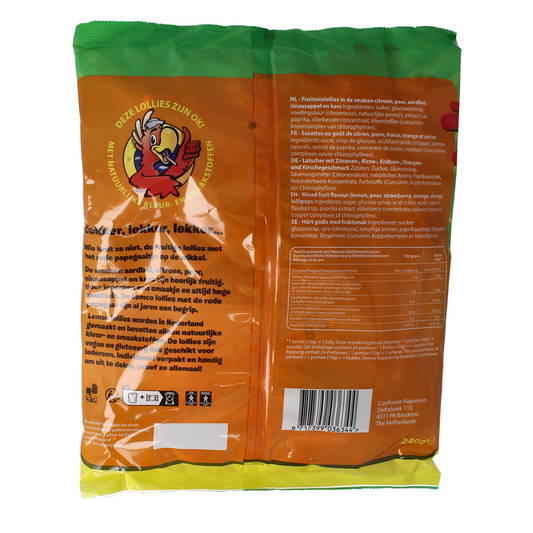 Lemco Vruchten lollies 240.00 Gram