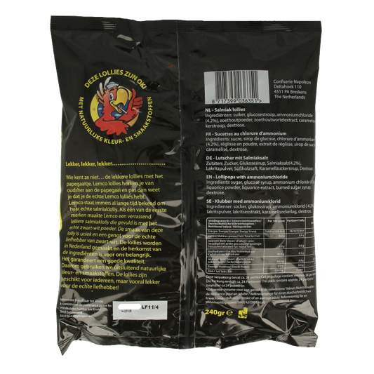 Lemco Salmiak lollies 240 Gram