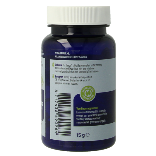 Vitakruid B12 5000 mcg Actief Methylcobalamine 60 Smelttabletten