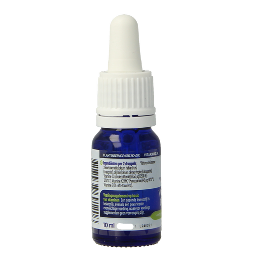 Vitakruid Vitamine D3 & K2 (MenaQ7) met druppelpipet 10 Milliliter