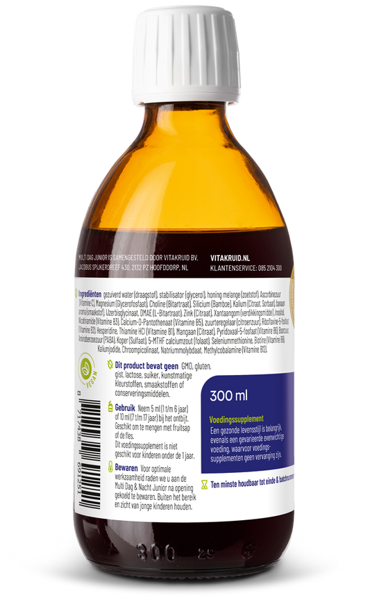 Vitakruid Multi Dag Junior 100% Vegan 300 Milliliter
