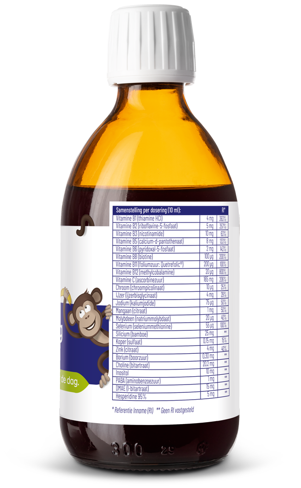 Vitakruid Multi Dag Junior 100% Vegan 300 Milliliter