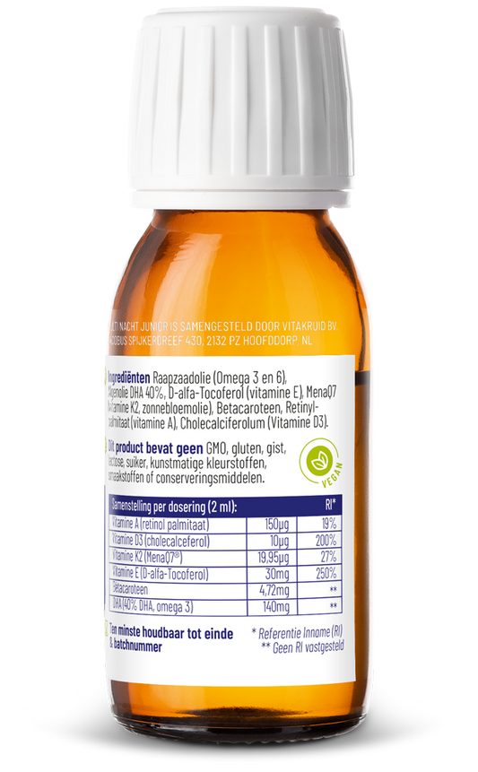 Vitakruid Multi Nacht Junior 100% Vegan 60.00 Milliliter