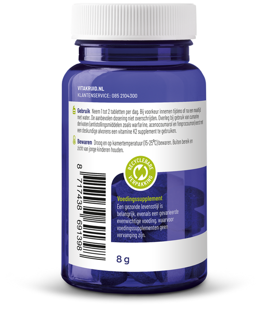 Vitakruid Vitamine K2 100 mcg K2VITAL DELTA 60.00 Tabletten