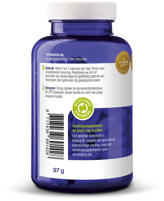 Vitakruid Curcuma C3-2X (95% curcuminoiden) met Bioperine 120 Vegetarische capsules