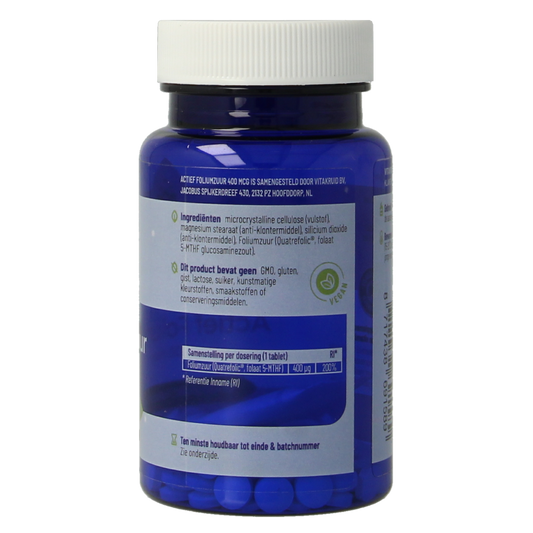 Vitakruid Actief Foliumzuur Quatrefolic 5-MTHF 400 mcg 90.00 Tabletten