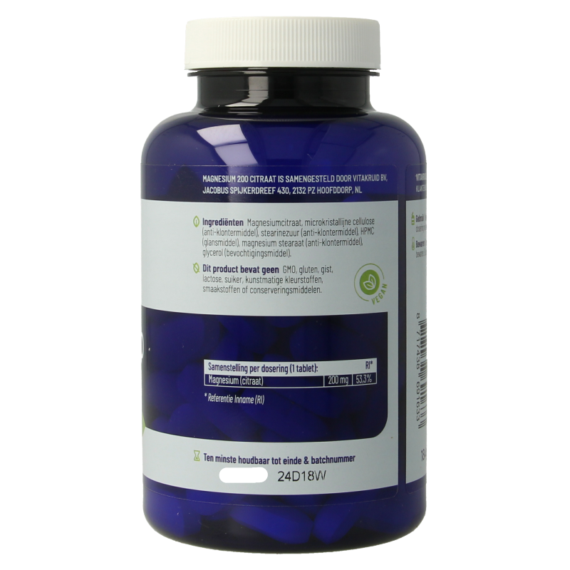 Vitakruid Magnesium 200 citraat 90 Tabletten