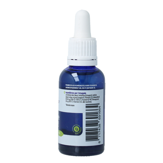 Vitakruid Vitamine D3 & K2 (MenaQ7) met druppelpipet 30.00 Milliliter