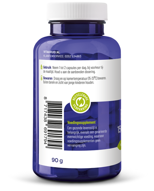 Vitakruid Borage Olie 1500mg GLA 300mg uit plantaardige bron 60 Softgels