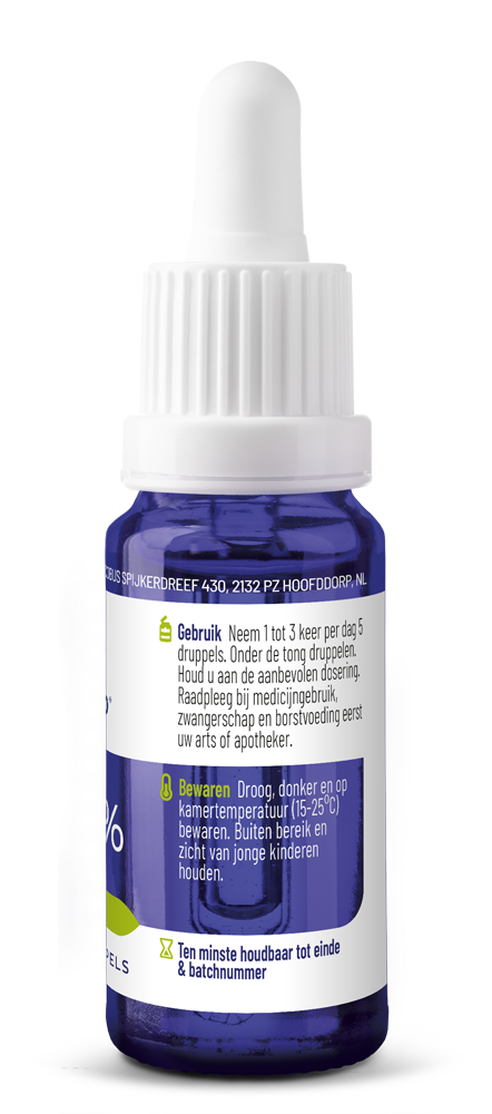 Vitakruid CBD Olie 5% full spectrum met MCT als drager 10.00 Milliliter