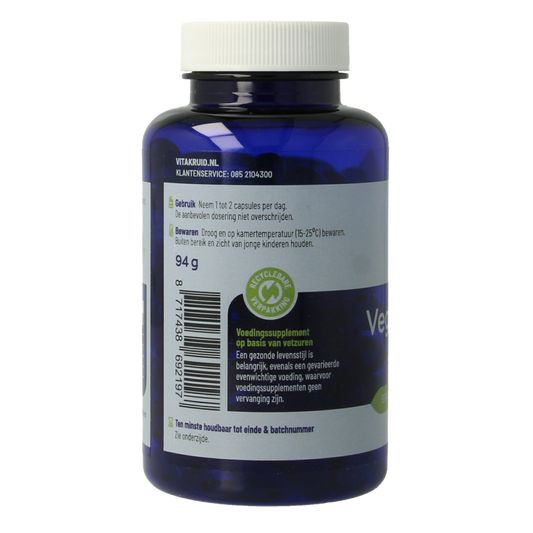 Vitakruid Vegan omega 3 1000 triglyceriden 300 DHA 100 EPA 90 Softgels