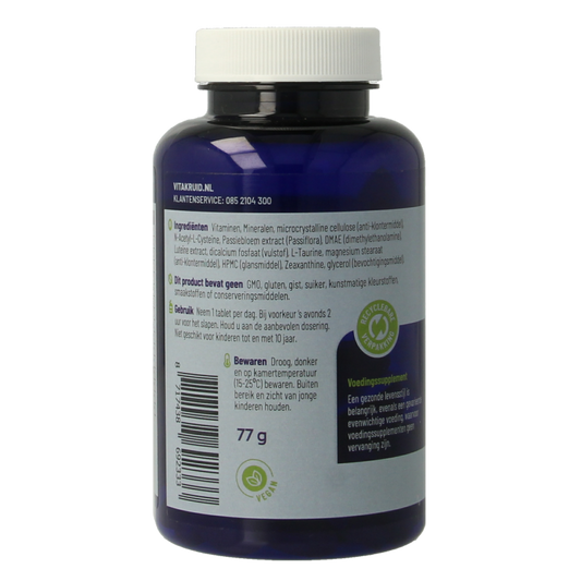 Vitakruid Multi Nacht Man 50+ 100% Vegan 90 Tabletten
