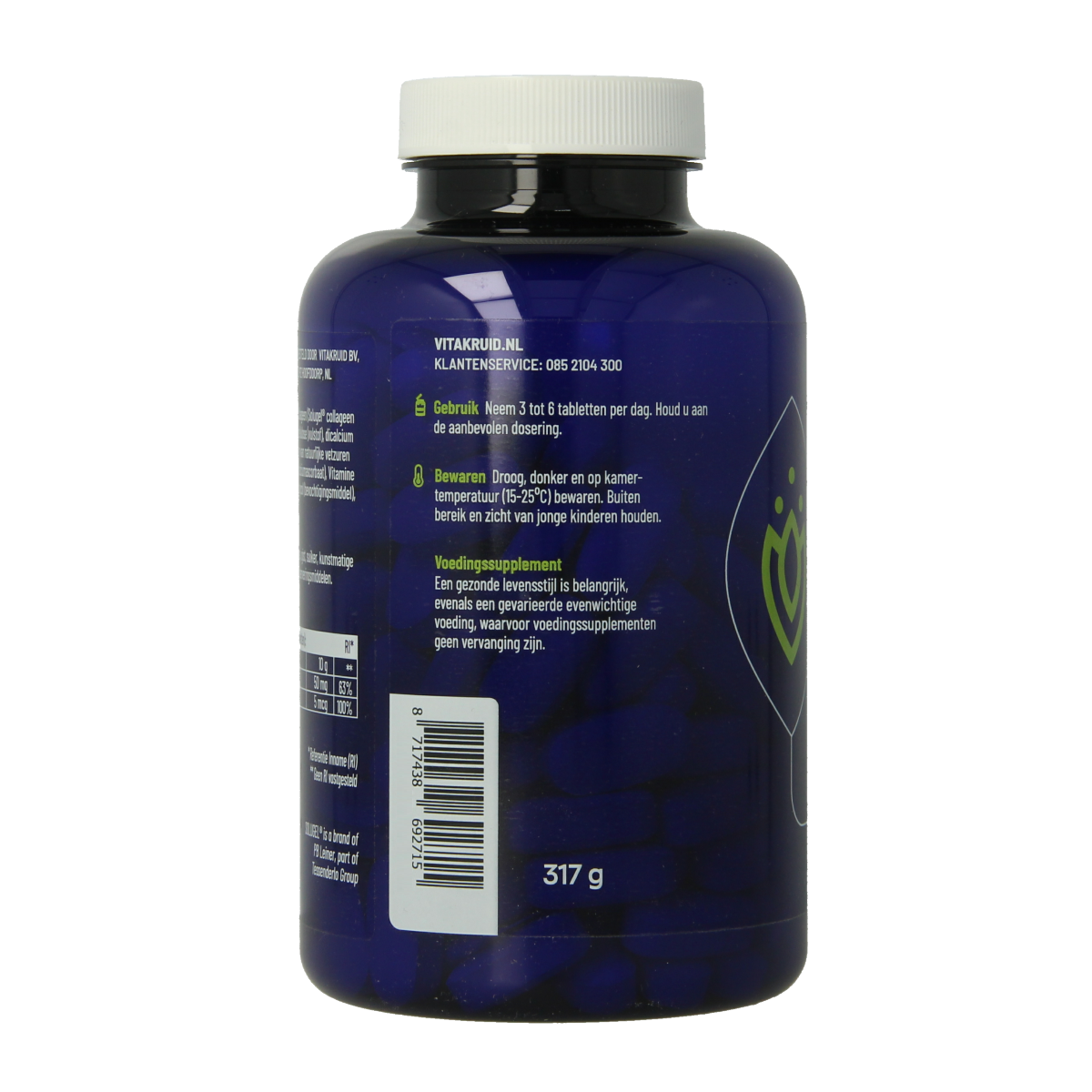 Vitakruid Collageen solugel tabletten met vitamine C en D 150.00 Tabletten
