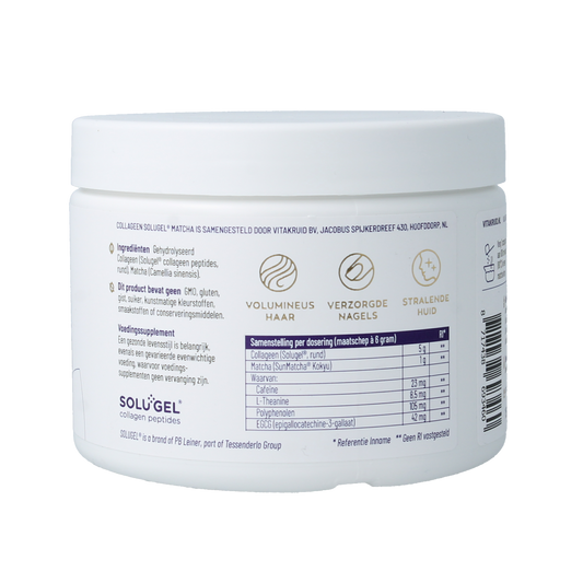 Vitakruid Matcha collageen met sunmatcha & solugel 150.00 Gram