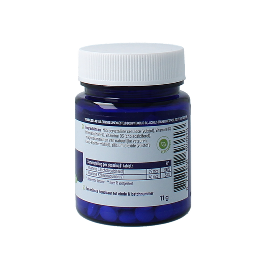 Vitakruid Vitamine D3 25mcg & K2 40mcg (menaq7) 90.00 Tabletten