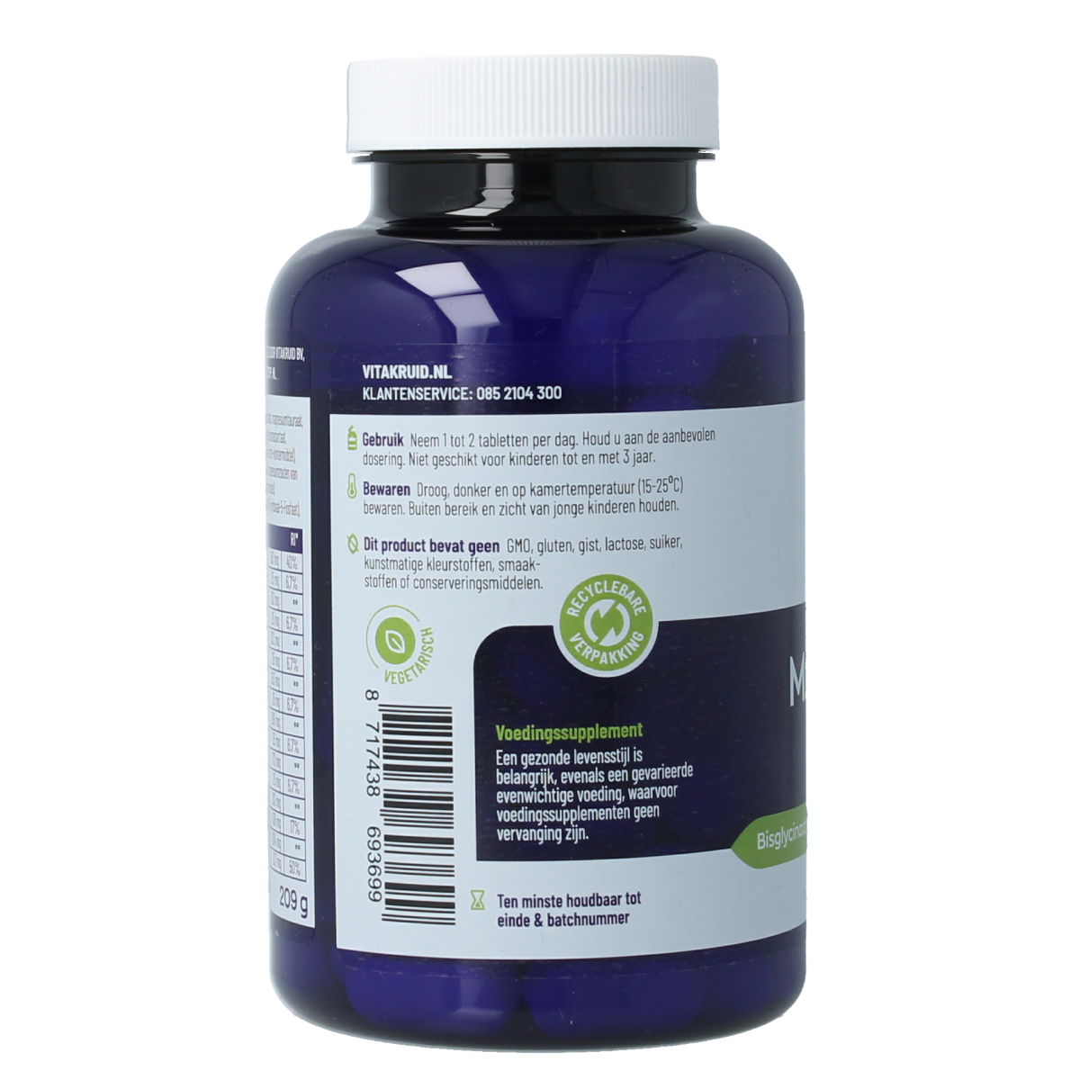 Vitakruid Magnesium elite6 complex oa lysinaat & pidolaat 90.00 Tabletten