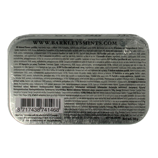 Barkleys Classic mints aniseed 50.00 Gram