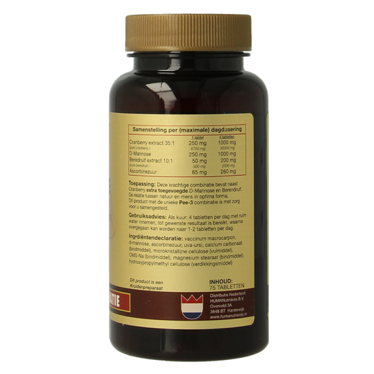 Artelle D-Mannose cranberry beredruif 75.00 Tabletten