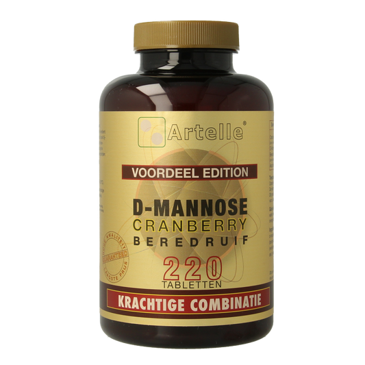 Artelle D-Mannose cranberry berendruif 220 Tabletten