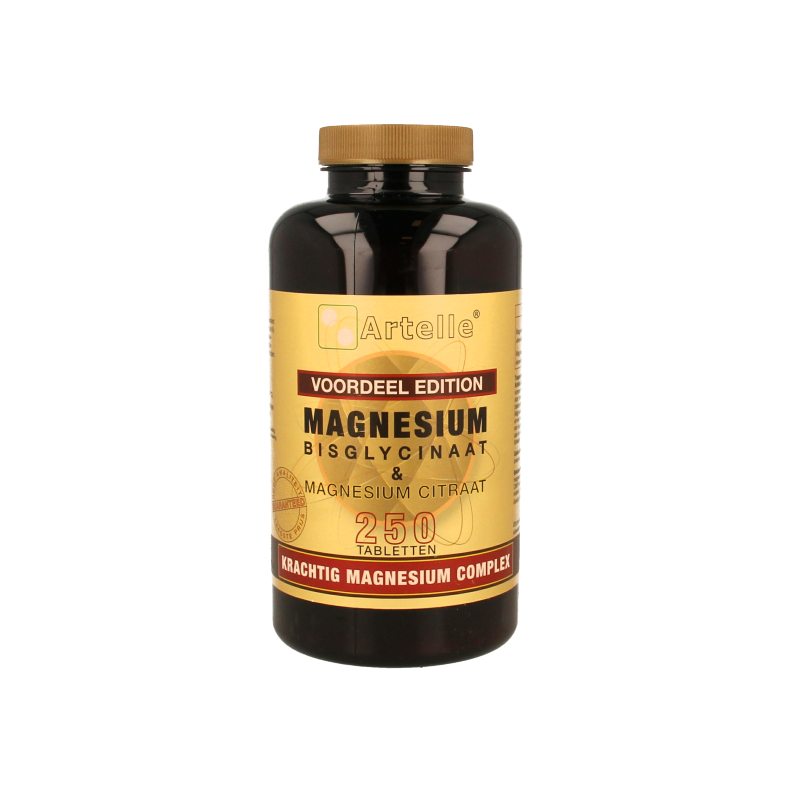 Artelle Magnesium bisglycinaat & citraat 250 Tabletten