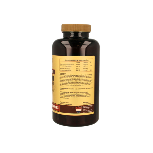 Artelle Magnesium bisglycinaat & citraat 250.00 Tabletten