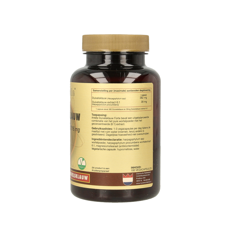 Artelle Duivelsklauw forte 616mg 100 Vegetarische capsules