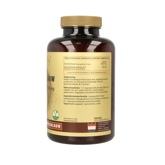 Artelle Duivelsklauw forte 616mg 220.00 Vegetarische capsules