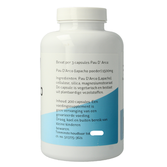 Nova Vitae Pau d'arco 500mg extract 5:1 200.00 Capsules