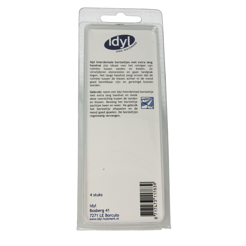 Idyl Interdentale borstel conisch extra lang XL 2.5 - 3 4 Stuks