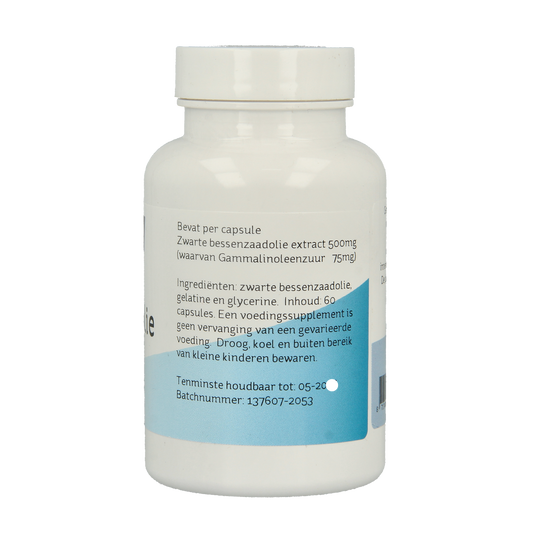 Nova Vitae Zwarte bessenzaad olie 60.00 Capsules