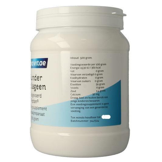 Nova Vitae Runder collageen gras gevoerd Peptan 500.00 Gram