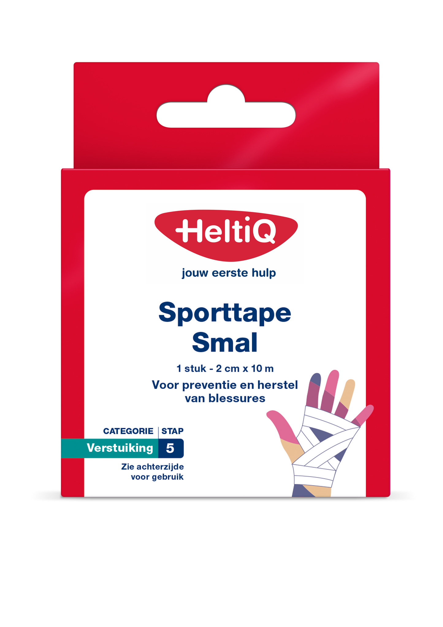 Heltiq Sporttape smal 2cm x 10m 1 Stuks